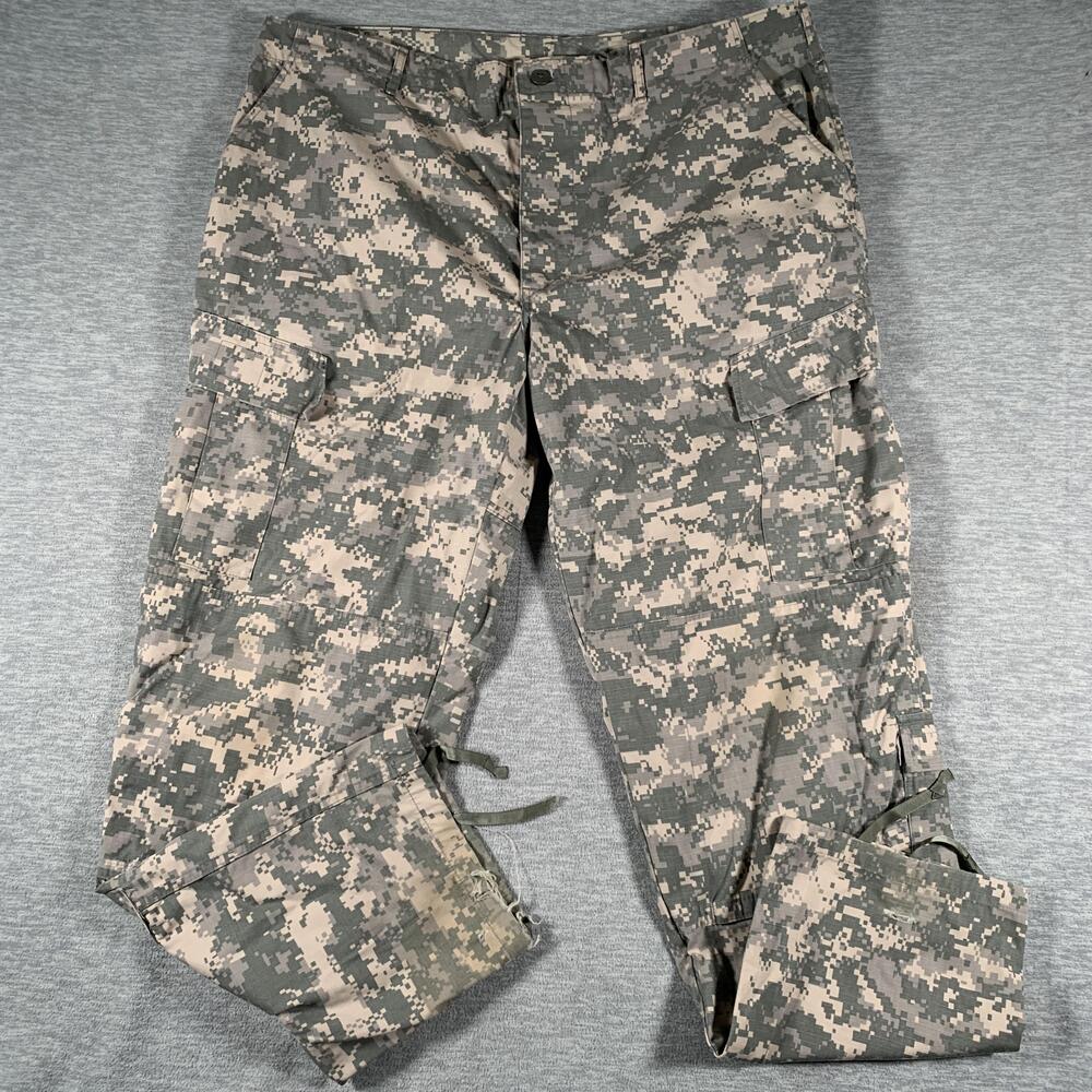 Unicor ACU Cargo Pants Mens XLT Long Green Digital Camo Ripstop Army Combat